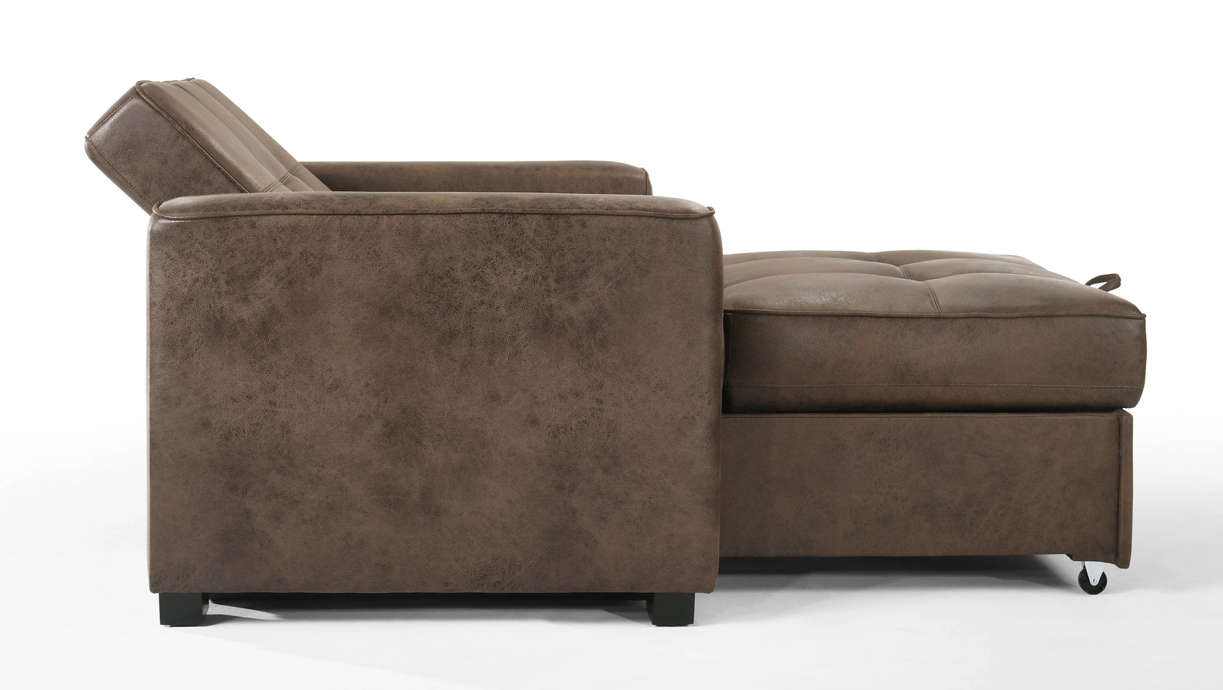 Brooklyn Microsuede Fabric Twin Sofa Sleeper