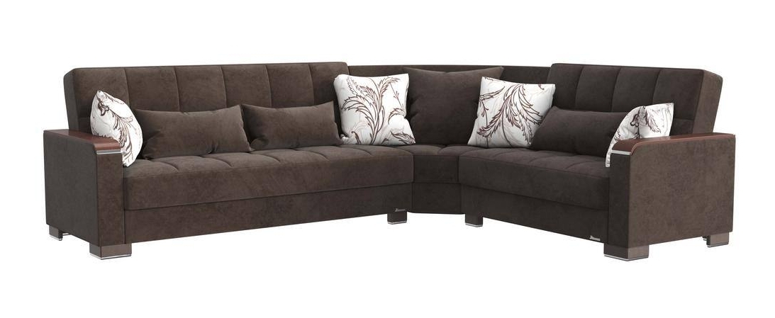 Armada X Fabric/PU Convertible L-Shaped Sectional