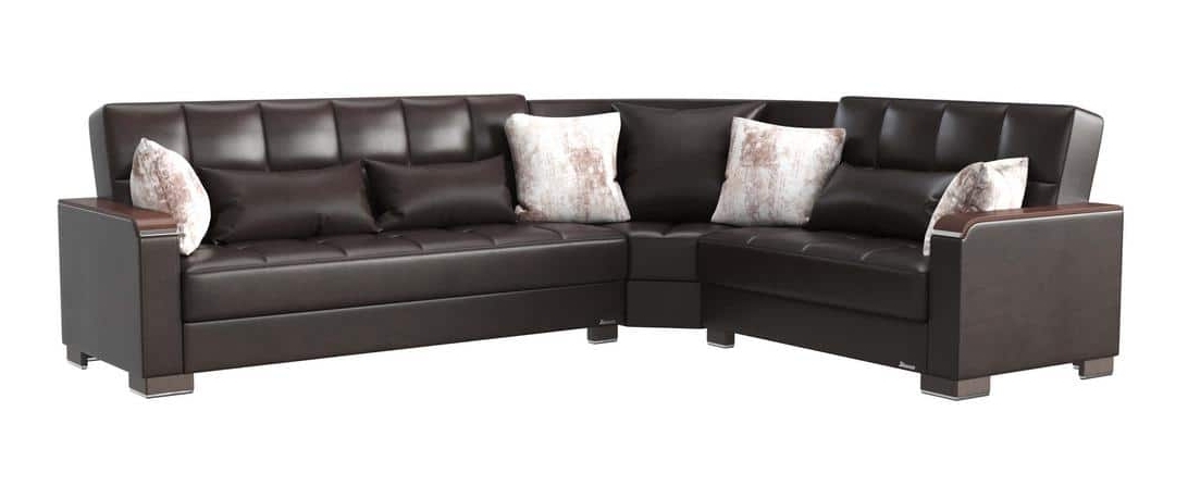 Armada X PU Convertible L-Shaped Sectional