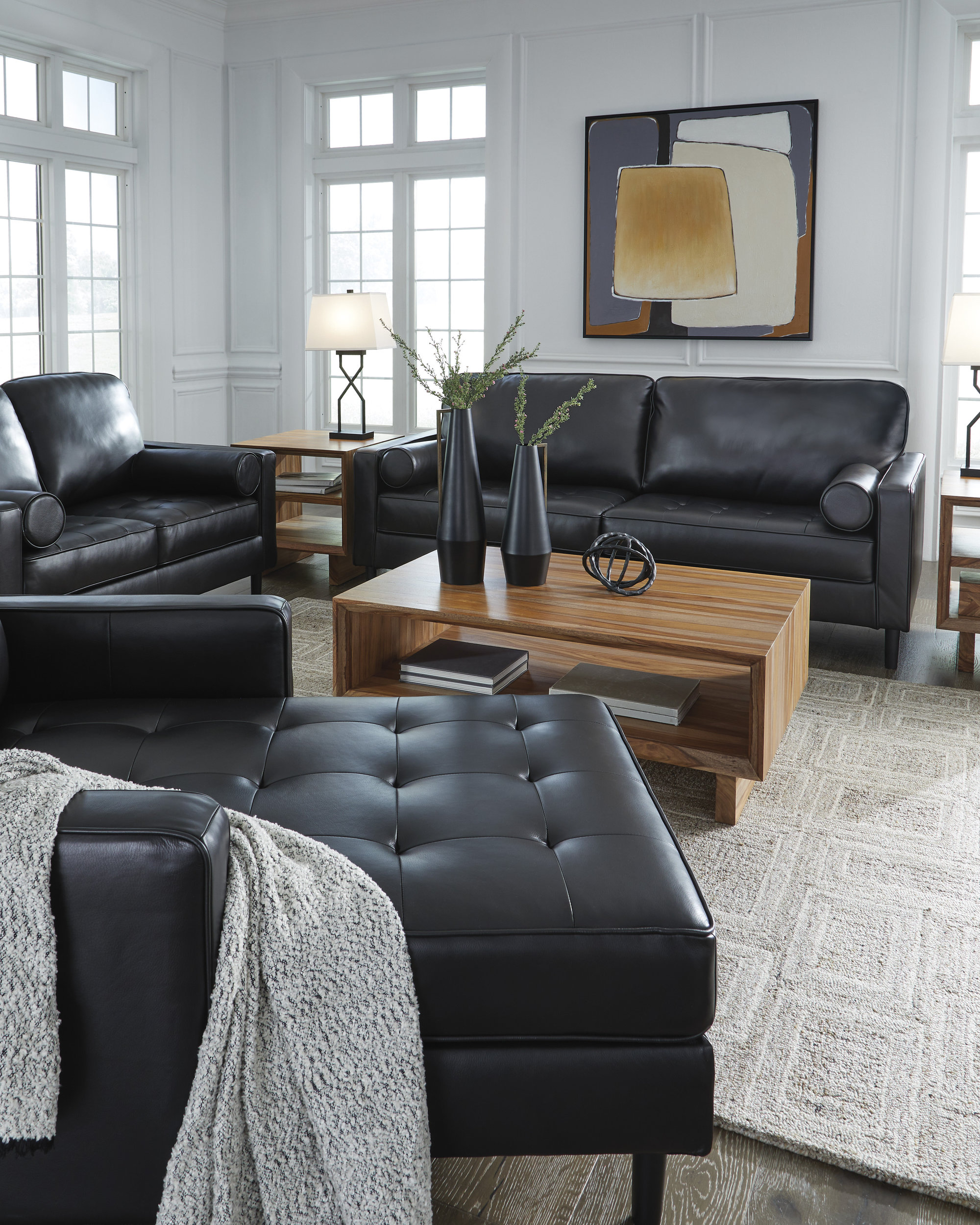 Bryceview Leather Living Room Set