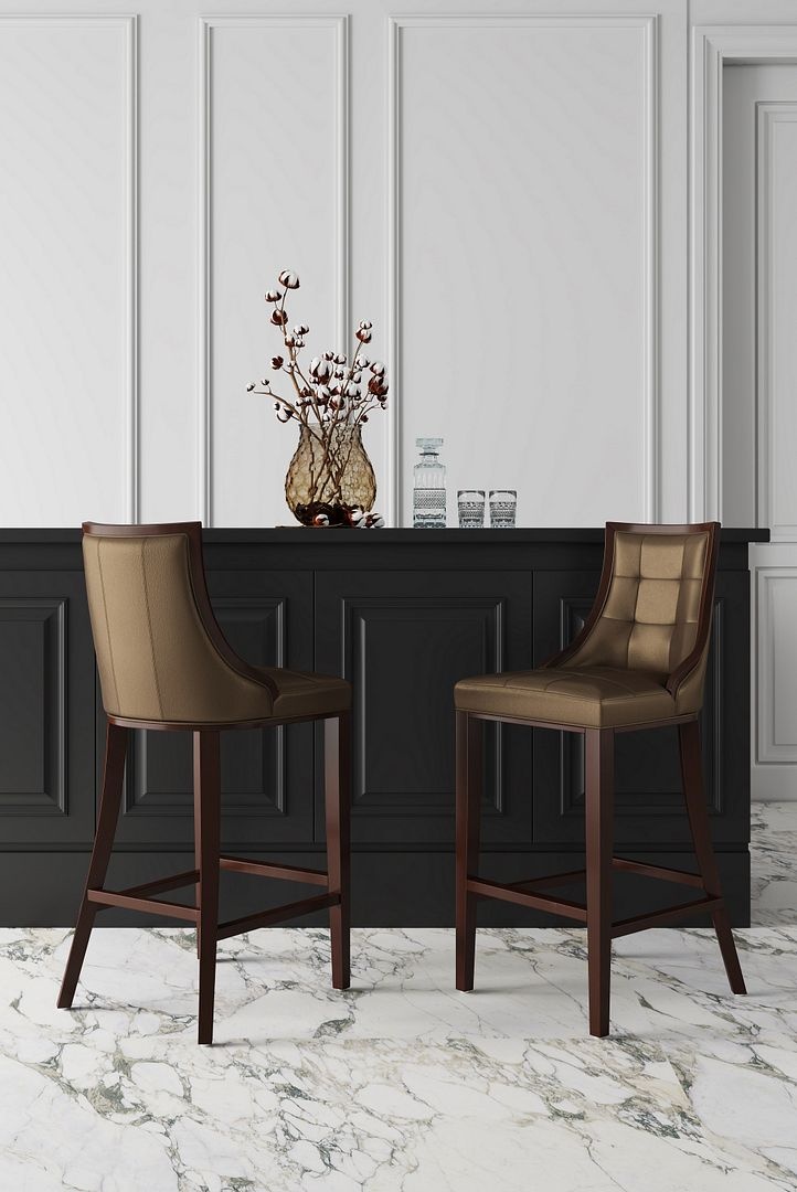 Fifth Avenue 45-inch Leatherette/Beech Wood Bar Stool