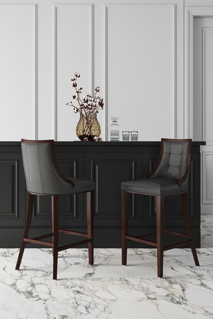 Fifth Avenue 45-inch Leatherette/Beech Wood Bar Stool