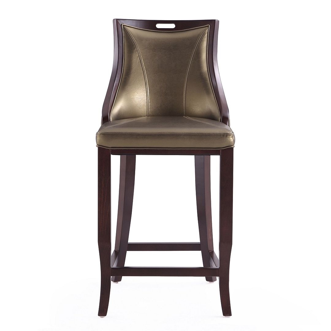 Emperor 41-inch Leatherette/Beech Wood Bar Stool