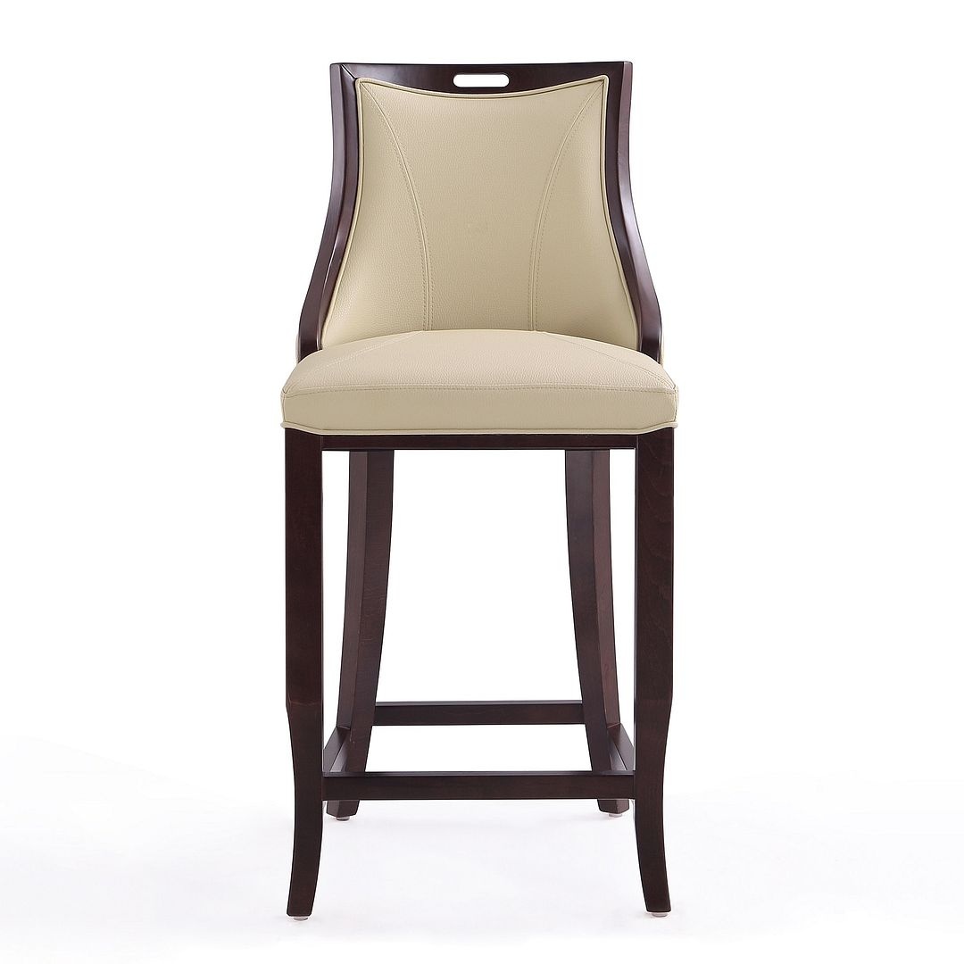Emperor 41-inch Leatherette/Beech Wood Bar Stool