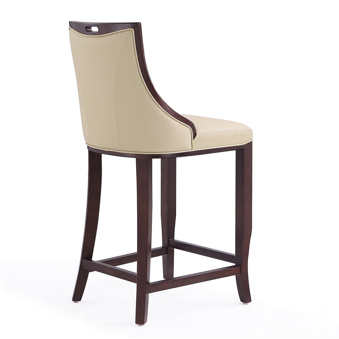 Emperor 41-inch Leatherette/Beech Wood Bar Stool