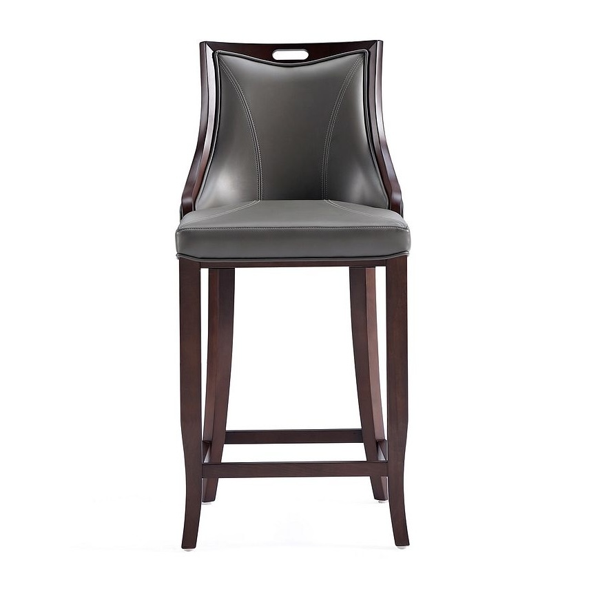 Emperor 41-inch Leatherette/Beech Wood Bar Stool