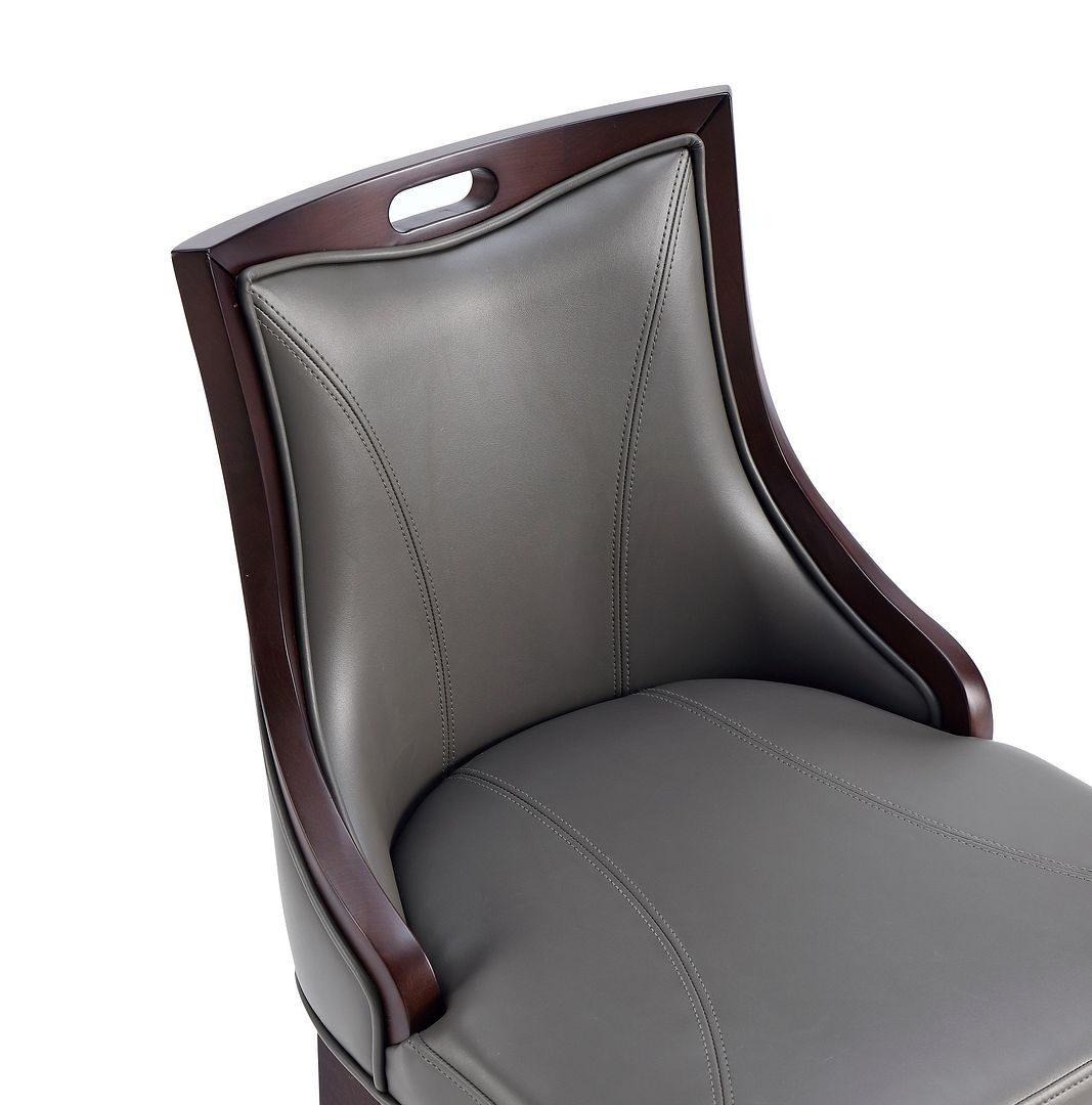 Emperor 41-inch Leatherette/Beech Wood Bar Stool