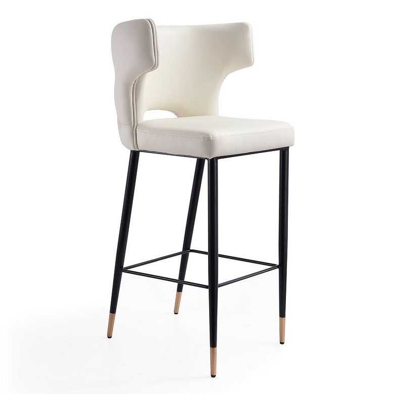 Holguin Leatherette/Wood Barstool