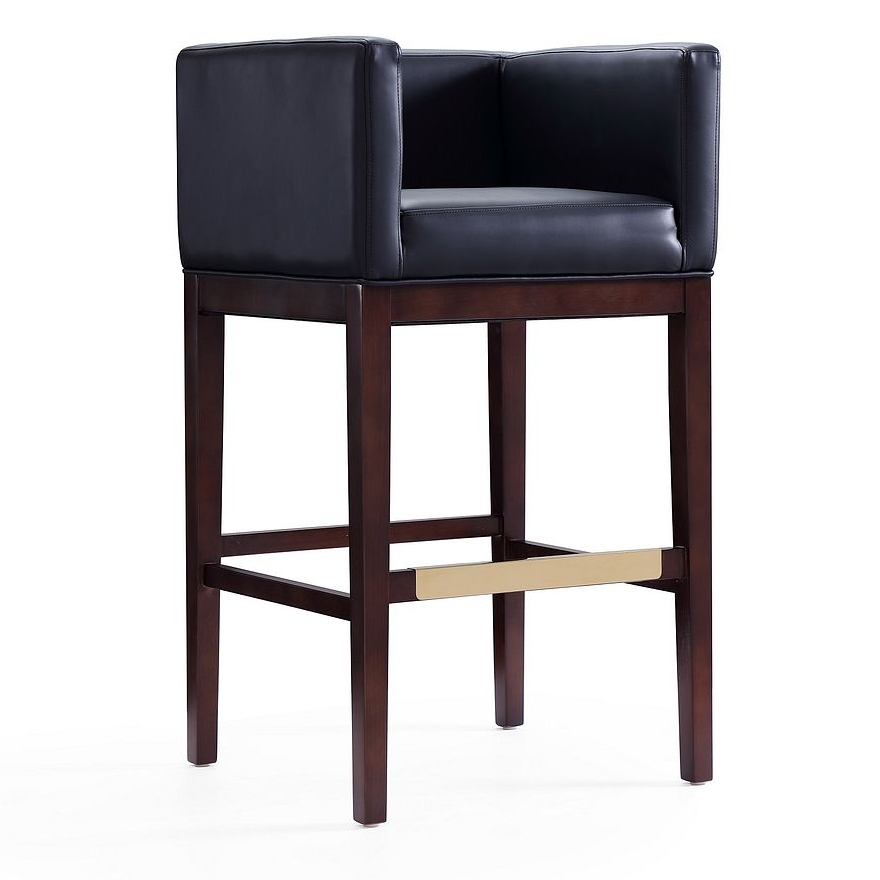 Kingsley 38-inch Leatherette/Beech Wood Barstool