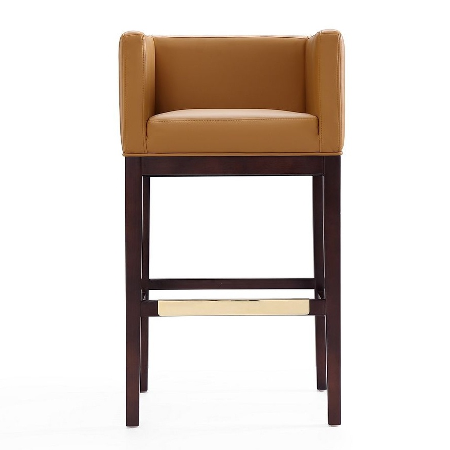 Kingsley 38-inch Leatherette/Beech Wood Barstool