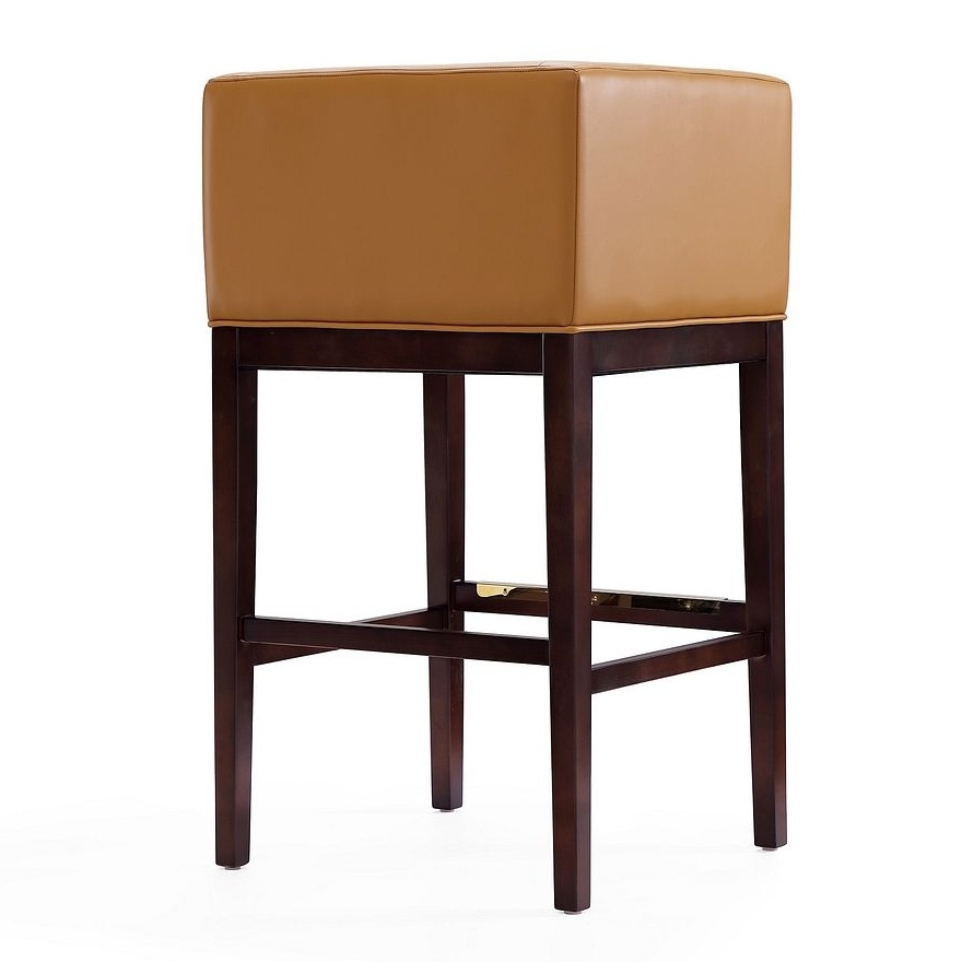 Kingsley 38-inch Leatherette/Beech Wood Barstool