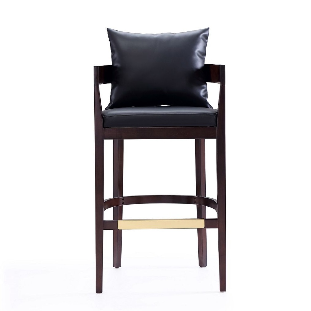 Ritz 38-inch Leatherette/Beech Wood Barstool