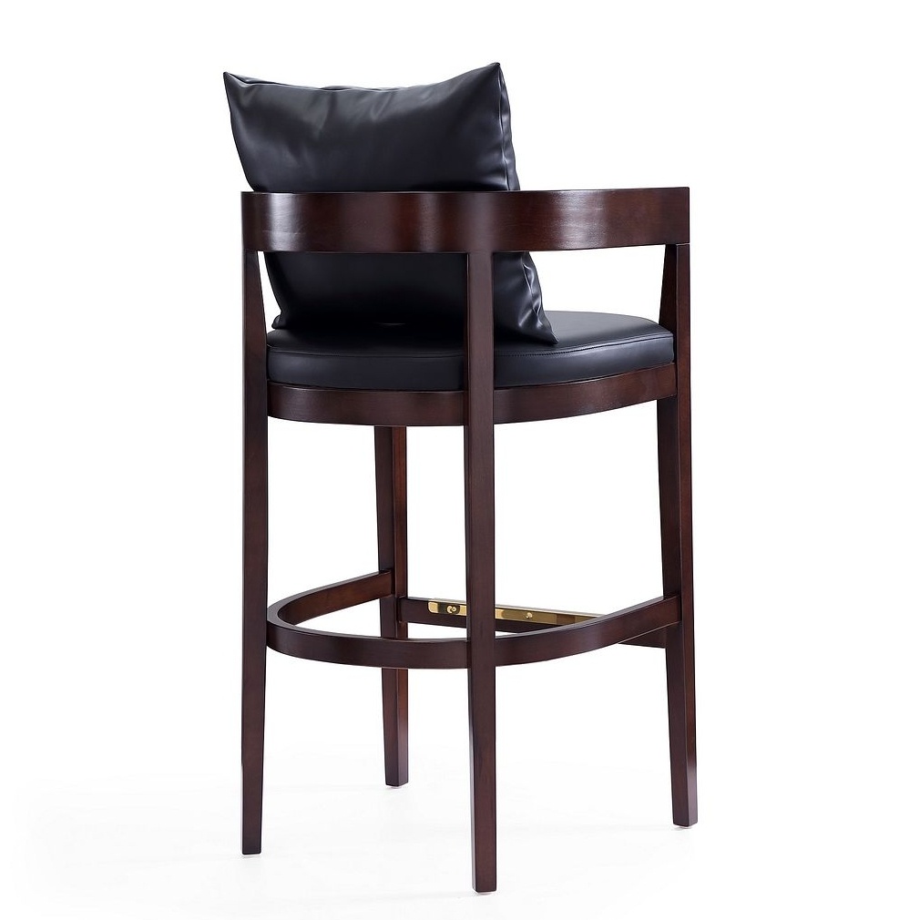 Ritz 38-inch Leatherette/Beech Wood Barstool