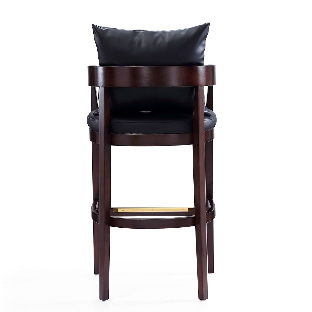 Ritz 38-inch Leatherette/Beech Wood Barstool