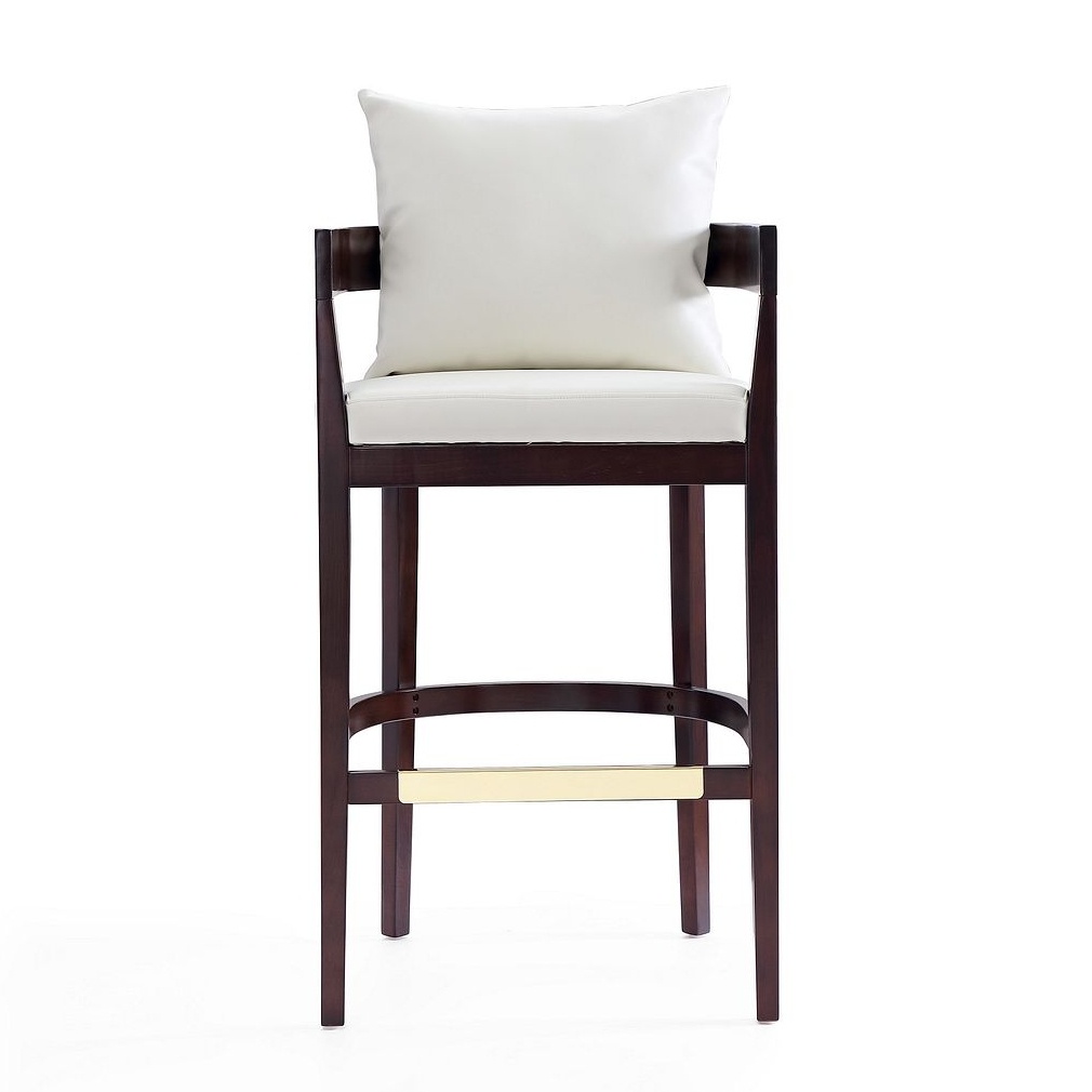 Ritz 38-inch Leatherette/Beech Wood Barstool