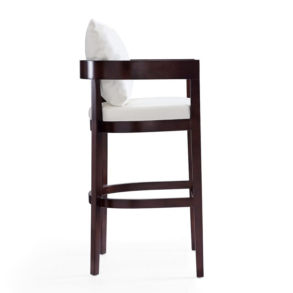 Ritz 38-inch Leatherette/Beech Wood Barstool