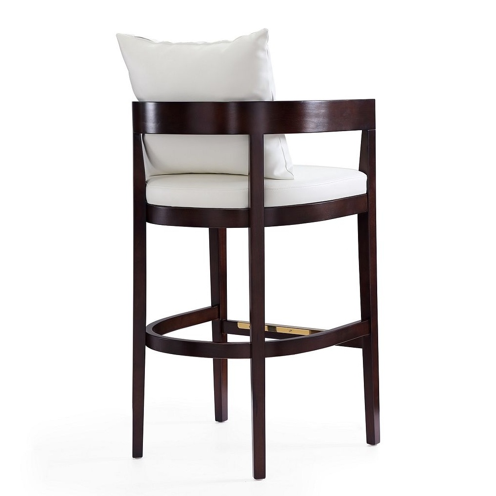 Ritz 38-inch Leatherette/Beech Wood Barstool