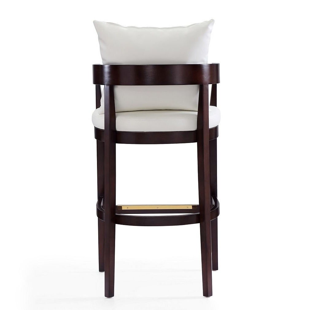 Ritz 38-inch Leatherette/Beech Wood Barstool