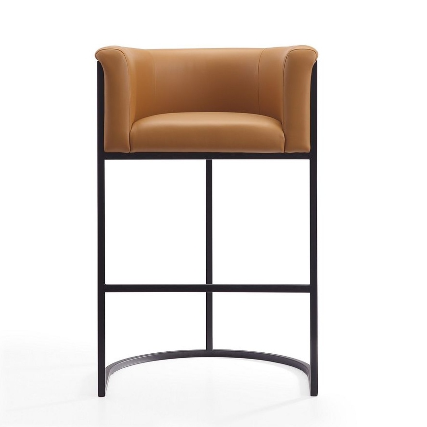 Cosmopolitan 37.8-inch Leatherette/Metal Barstool