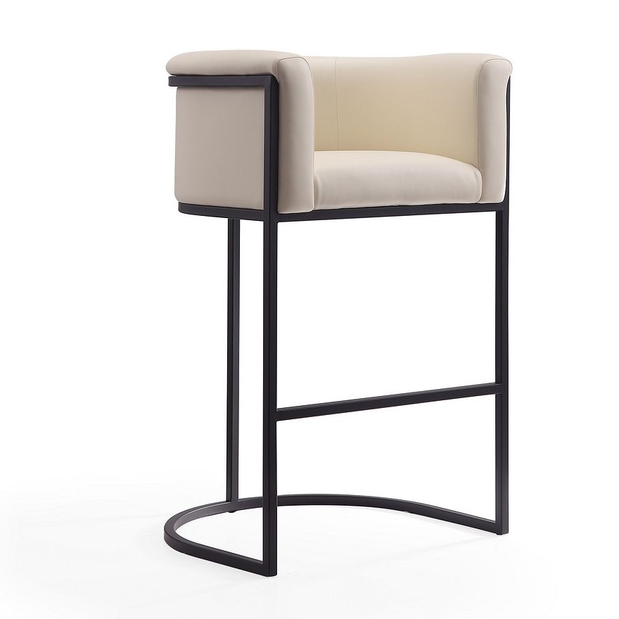 Cosmopolitan Leatherette/Metal Barstool