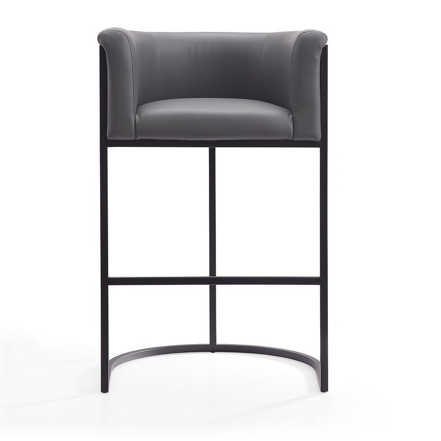 Cosmopolitan 37.8-inch Leatherette/Metal Barstool