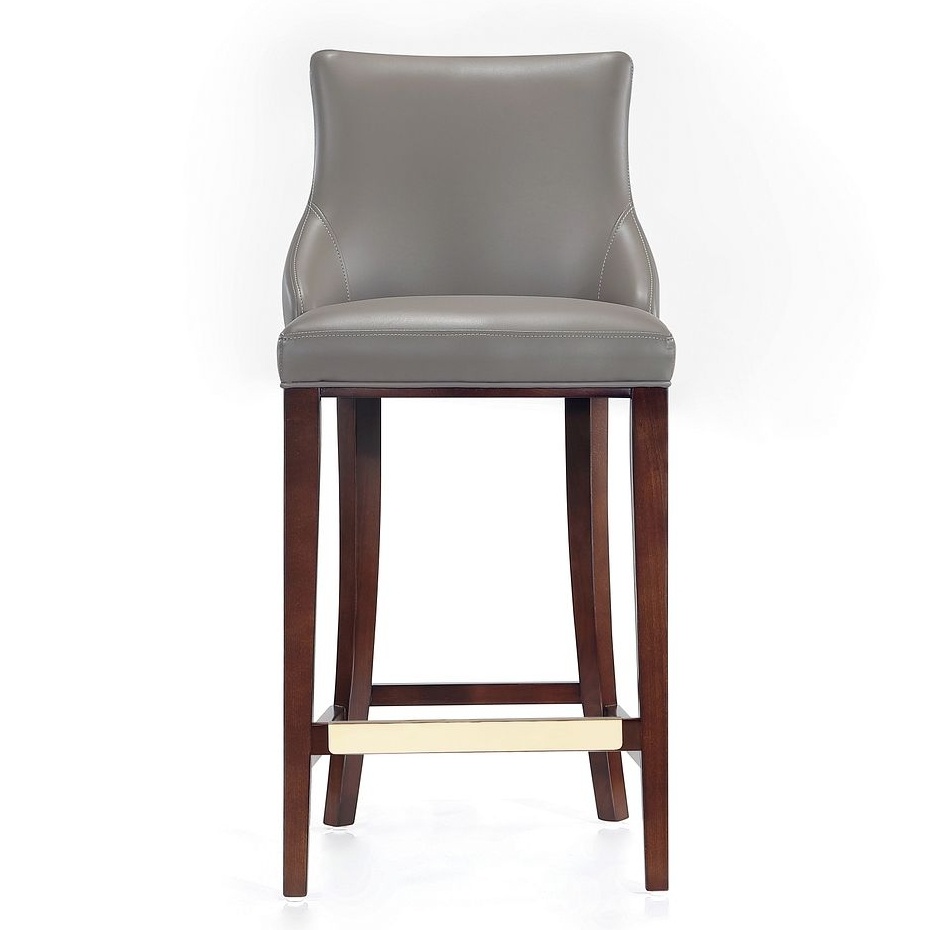 Shubert Leatherette/Wood Barstool