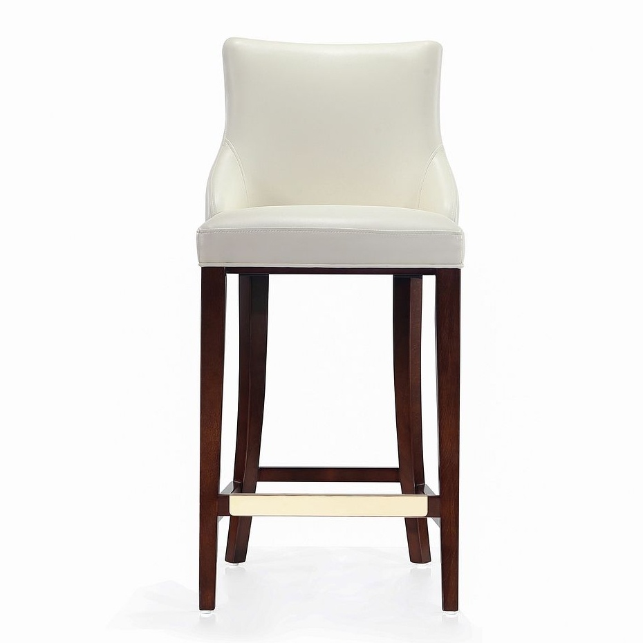 Shubert Leatherette/Wood Barstool