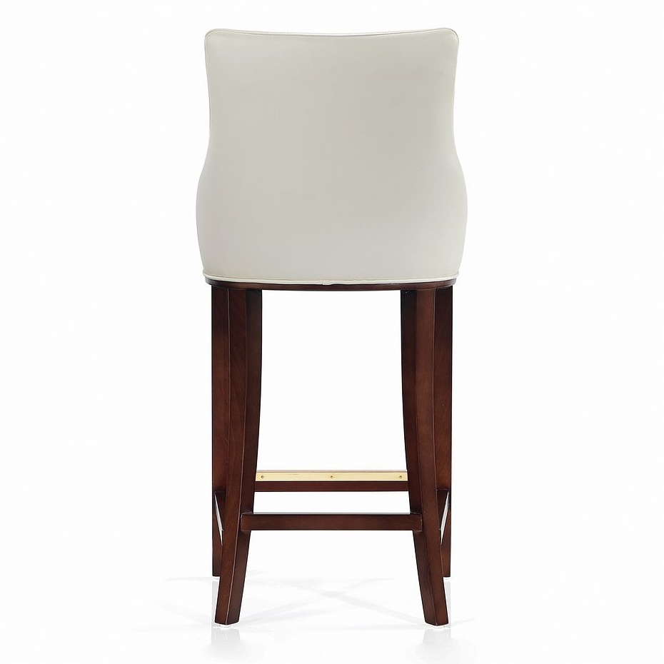 Shubert Leatherette/Wood Barstool