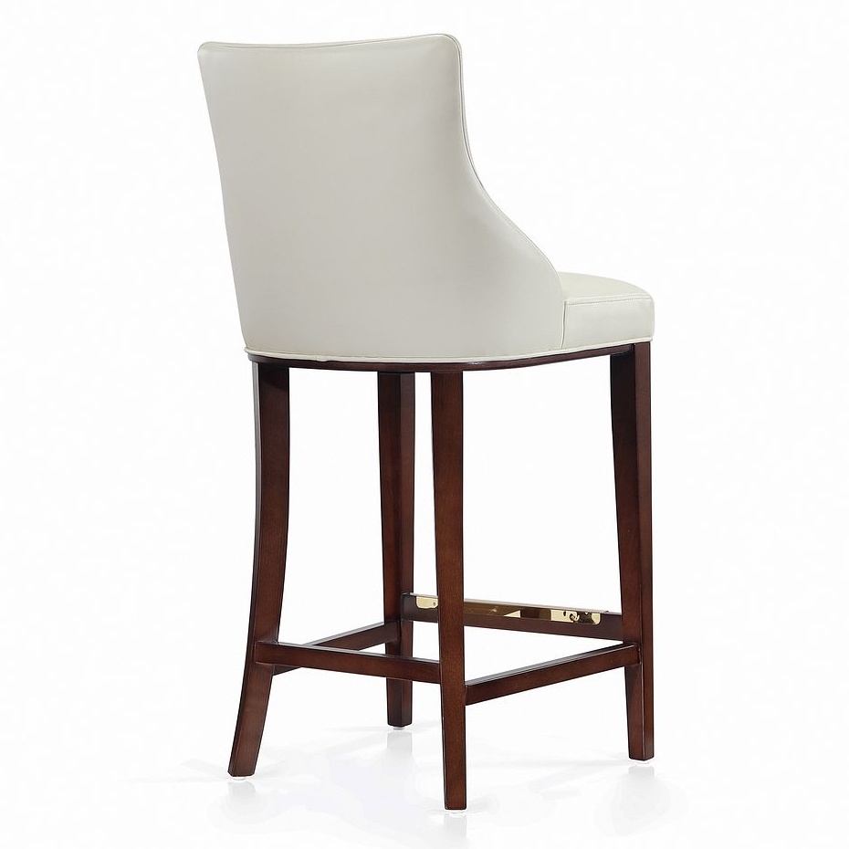Shubert Leatherette/Wood Barstool