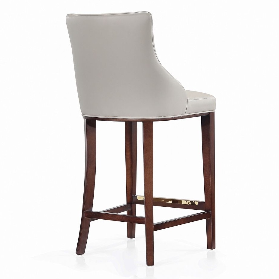 Shubert Leatherette/Wood Barstool