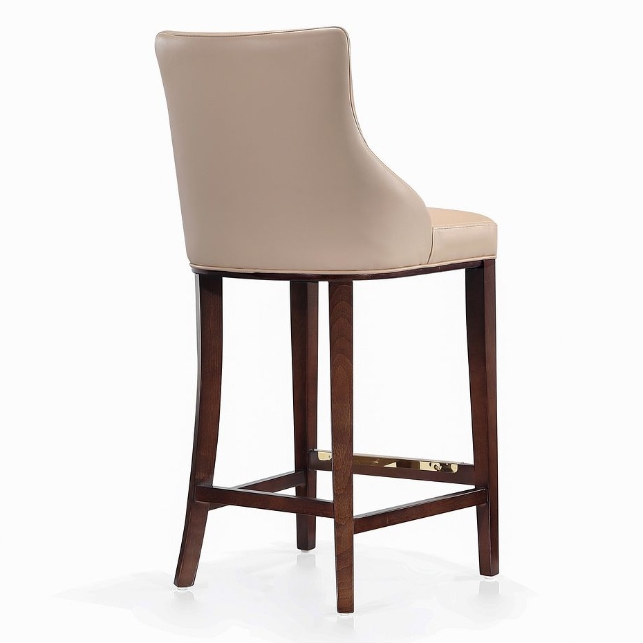 Shubert Leatherette/Wood Barstool