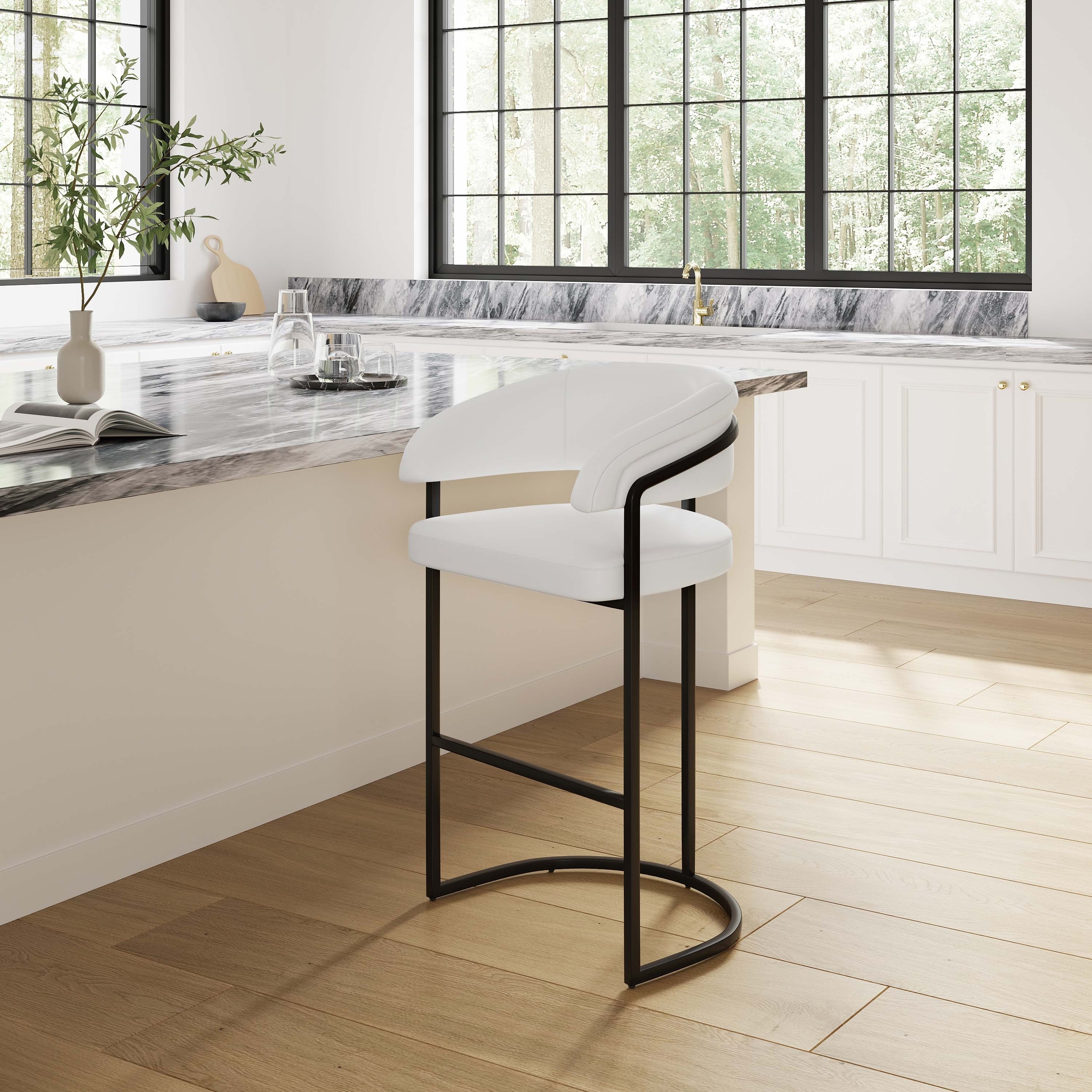Augusta Leatherette/Metal Barstool