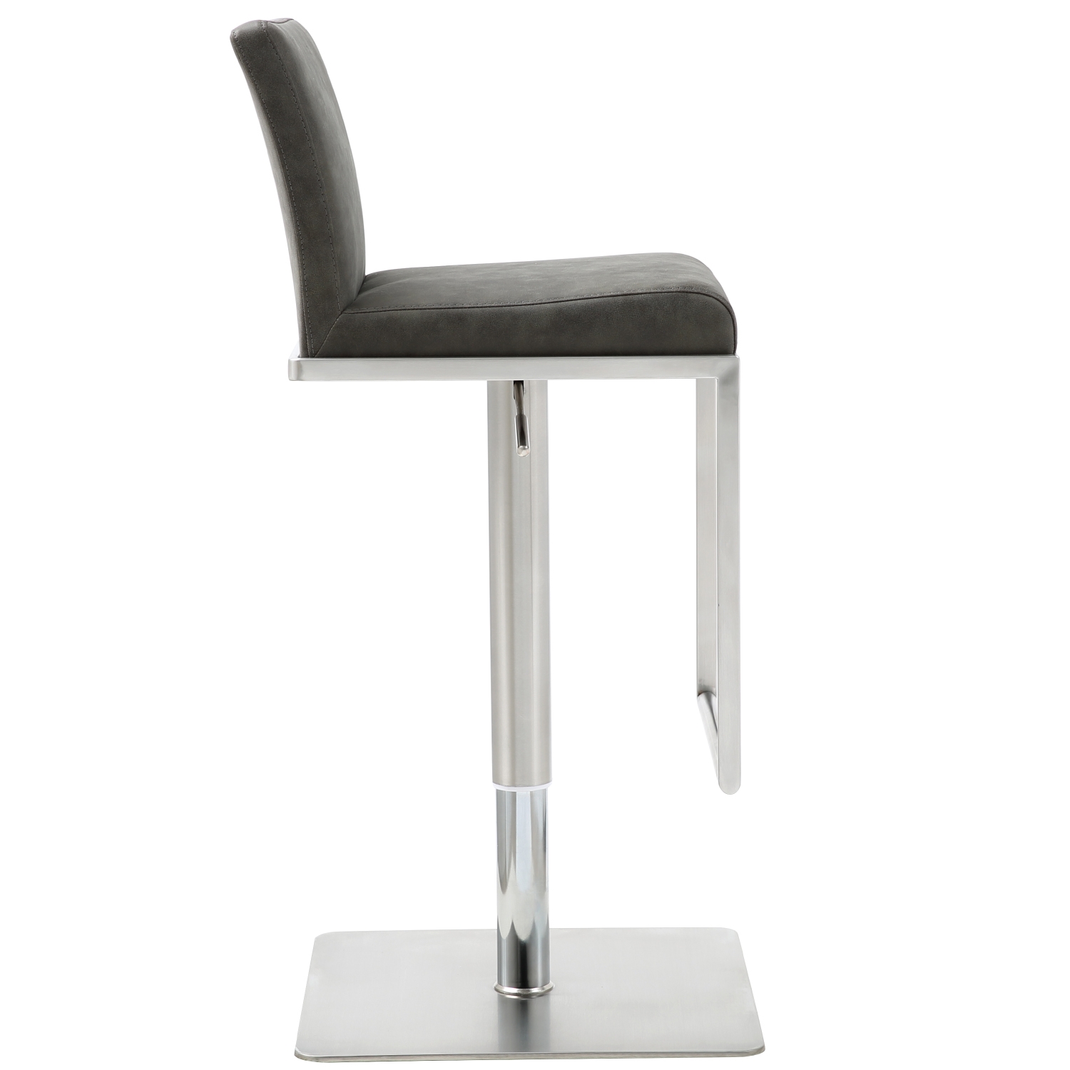 Clay Adjustable Height Upholstered Barstool