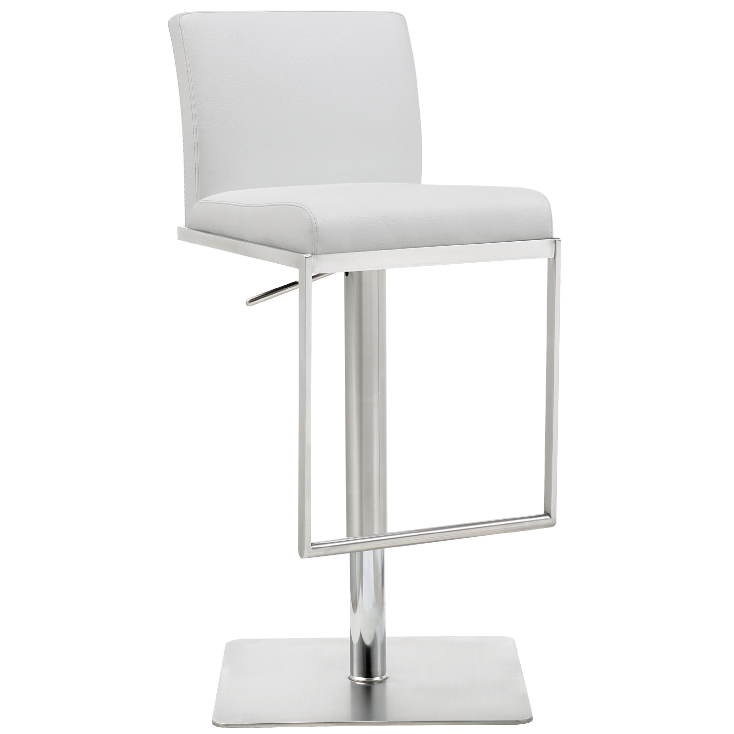 Clay Adjustable Height Upholstered Barstool
