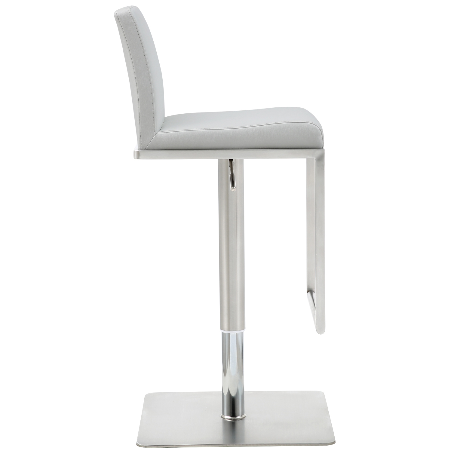 Clay Adjustable Height Upholstered Barstool