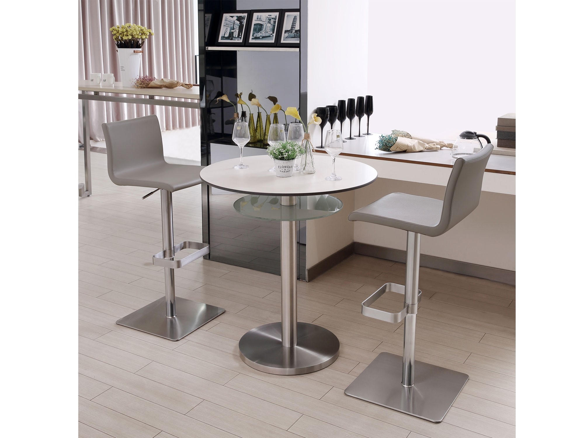 Watson Adjustable Height Upholstered Barstool