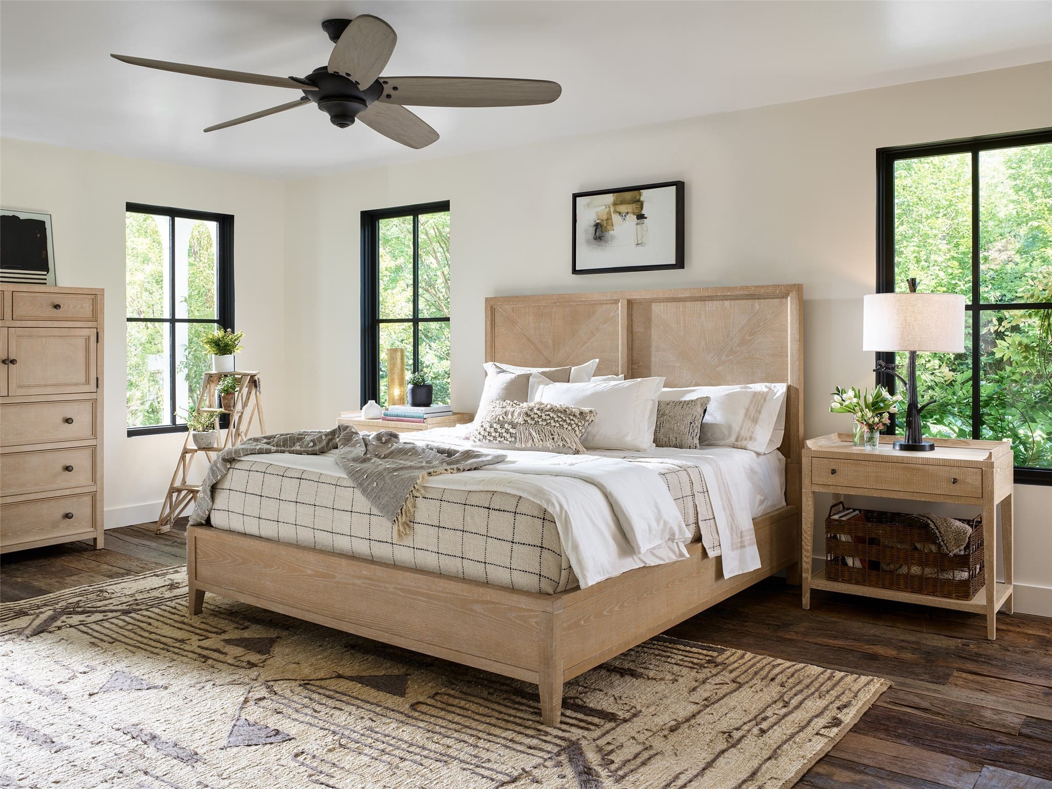 Ames Wood Panel Bed