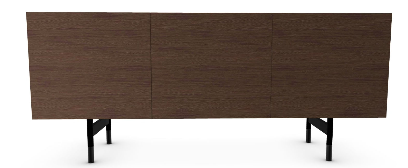 Horizon Ceramic/Wood/Metal Customizable Sideboard w/3 Doors & Metal Feet