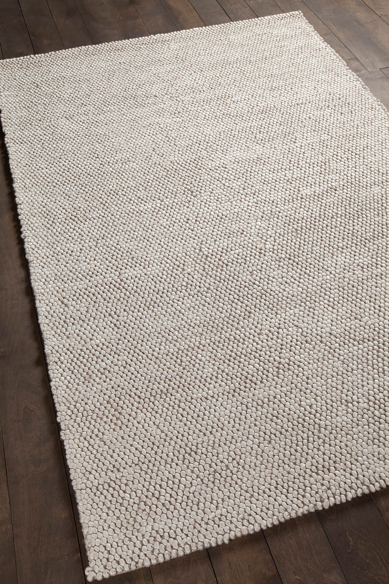 Burton Wool/Viscose Rectangular Hand-woven Rug, 5' x 7'6"