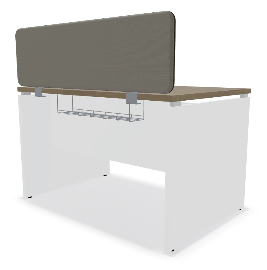 Ogi V Office Single Straight Desk, W47.2" x D31.4"