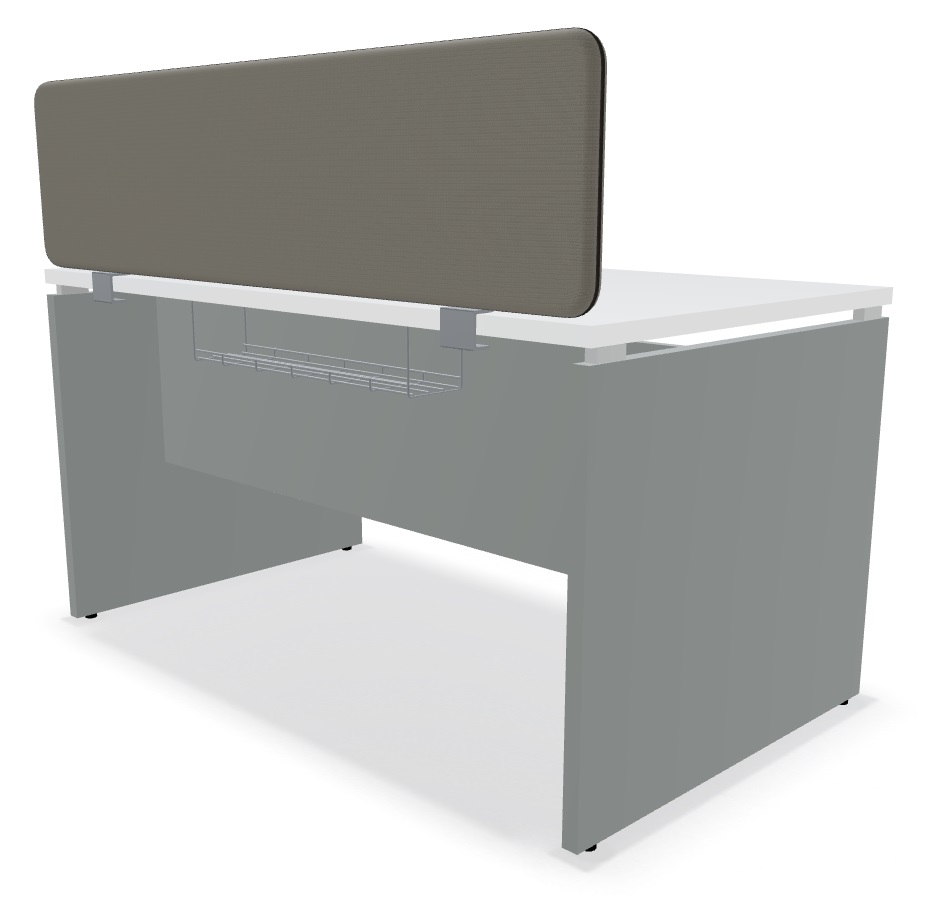 Ogi V Office Single Straight Desk, W55.1" x D31.4"