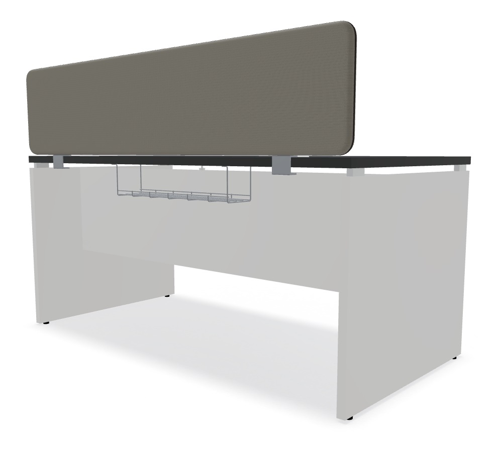 Ogi V Office Single Straight Desk, W62.9" x D31.4"