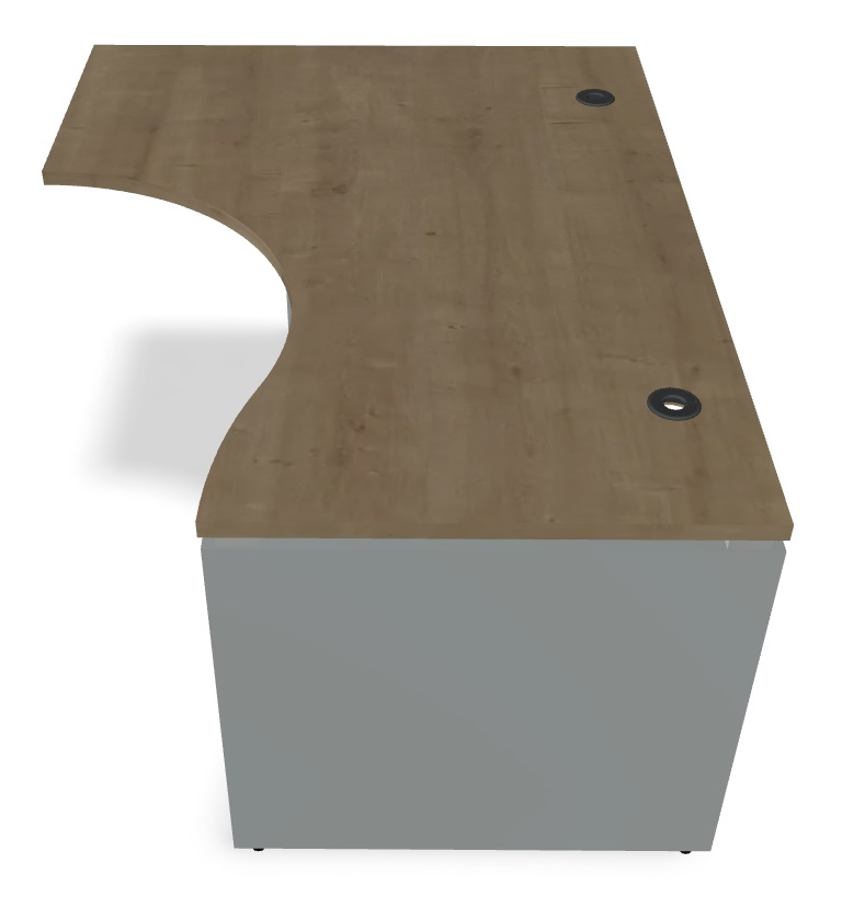 Ogi V Office Single Radial Desk