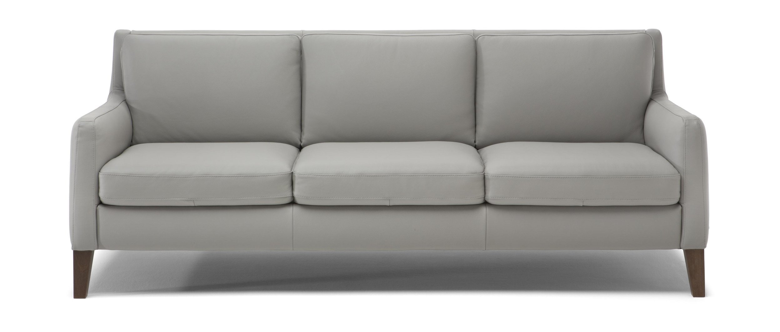 Quiete Fabric/Leather Living Room Set w/Wood Legs