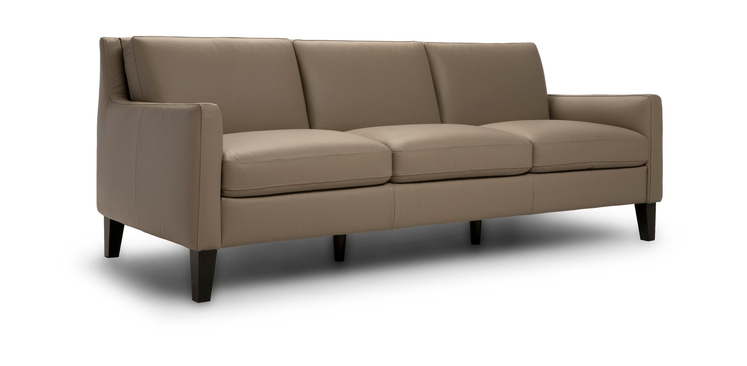 Quiete Fabric/Leather Living Room Set w/Wood Legs
