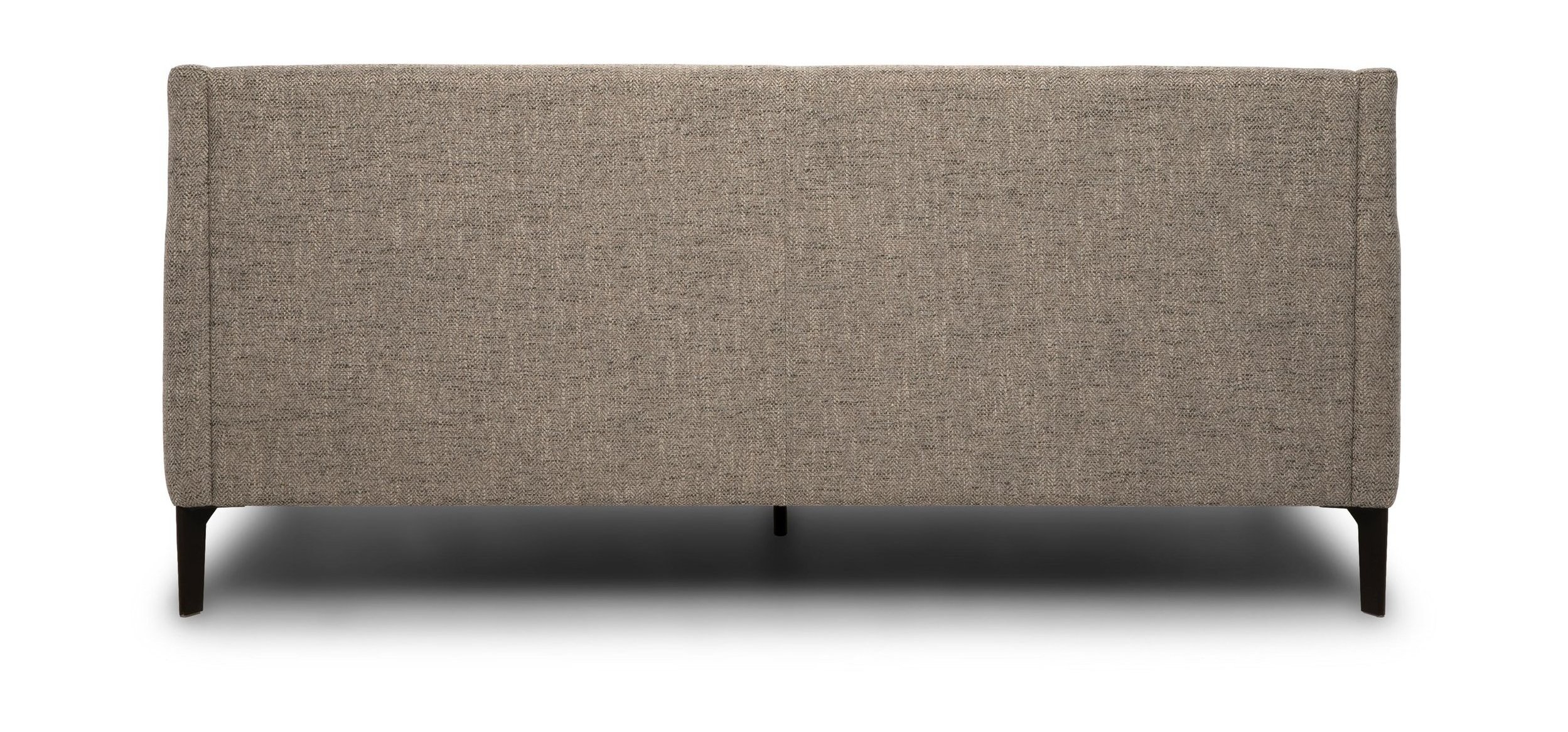 Quiete Fabric/Leather Sofa w/ Metal Legs