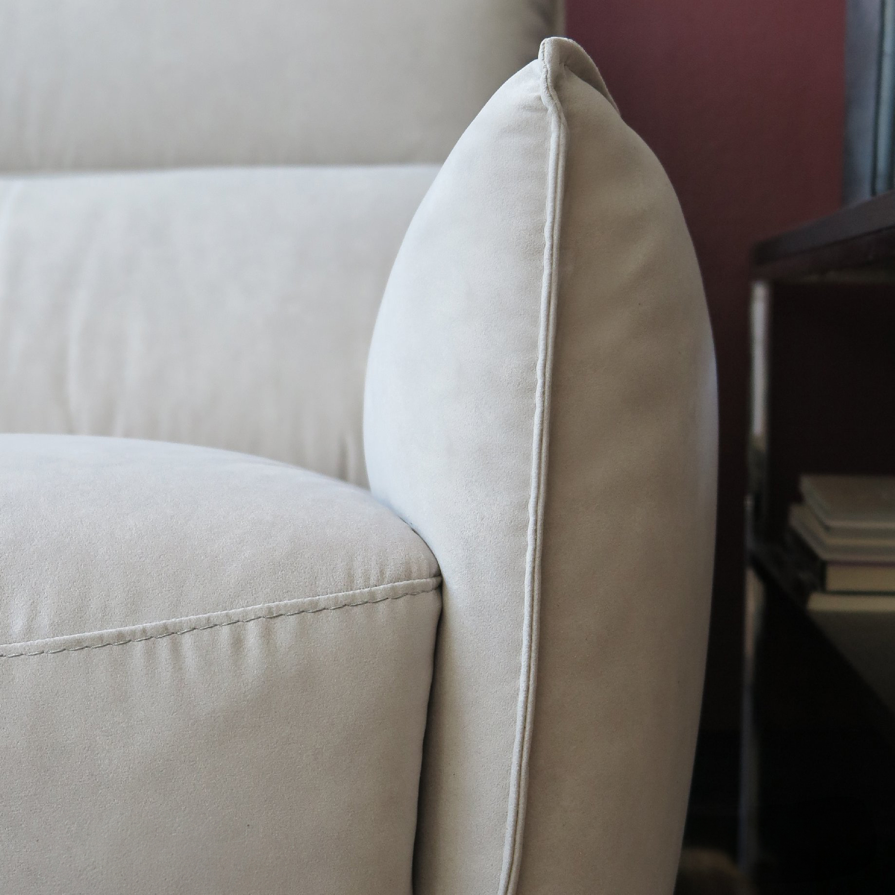 Stupore Fabric/Leather L-Shape Sectional Sofa w/ 2 Recliners