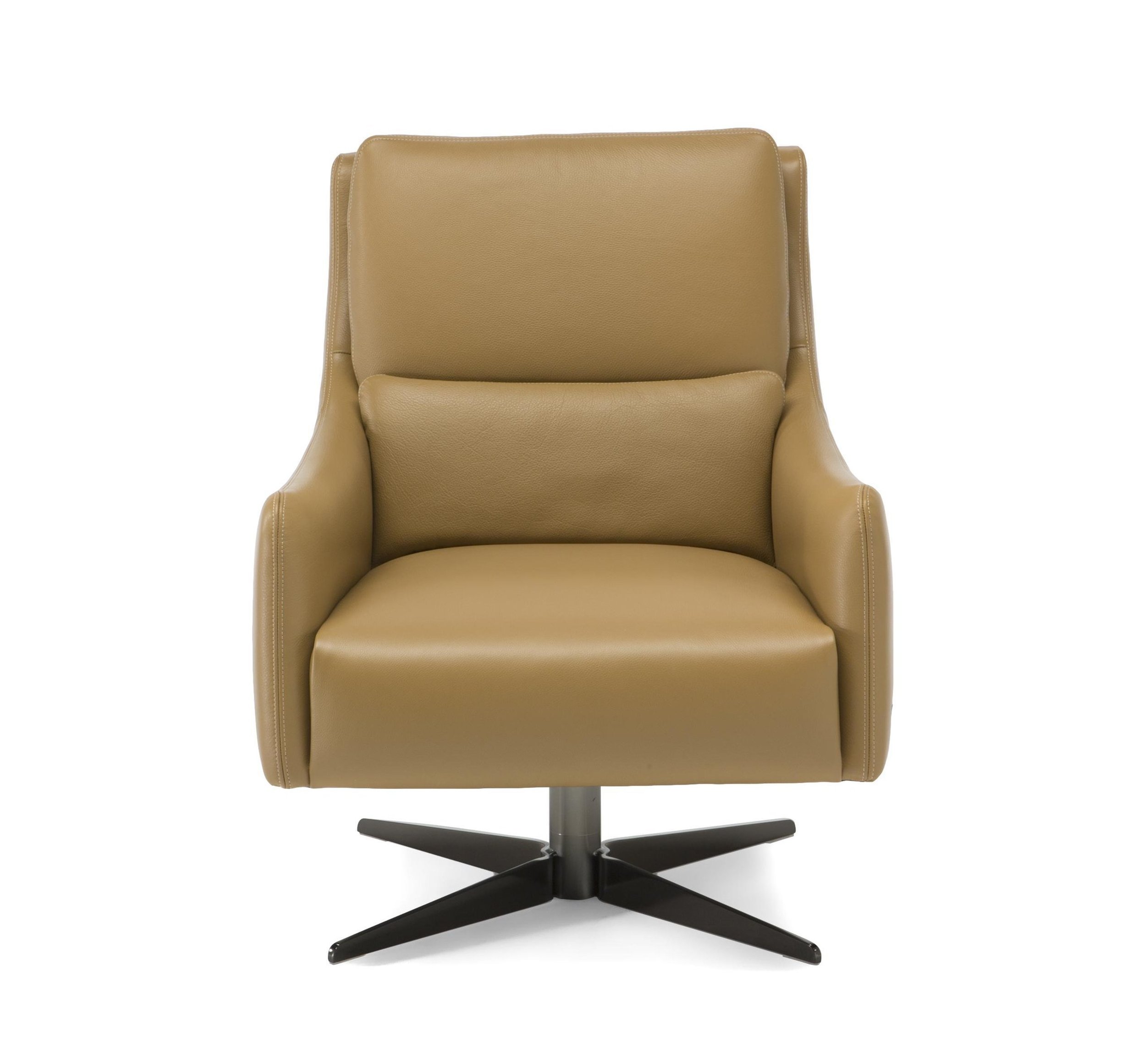Gloria Fabric/Leather Swivel Chair