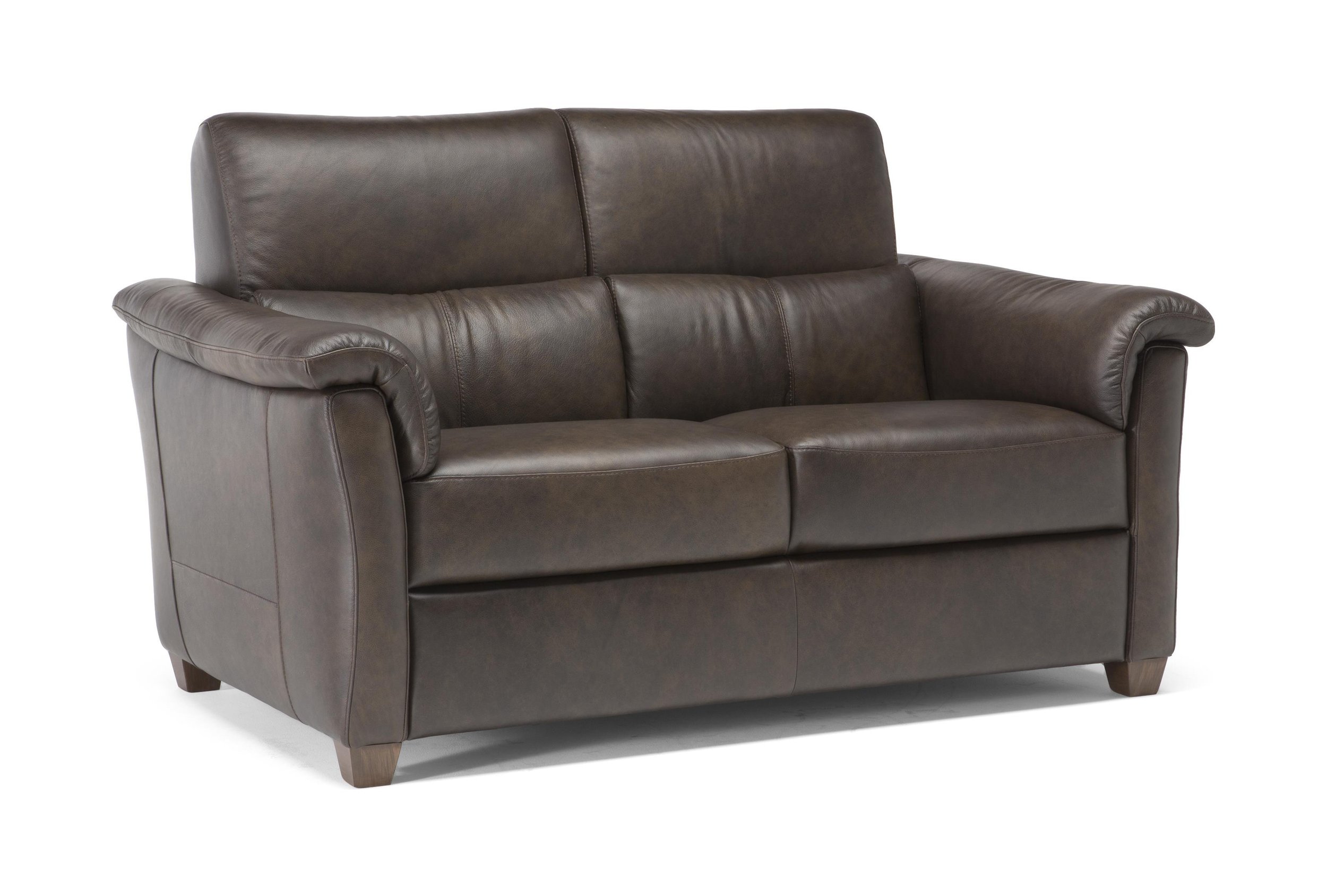 Astuzia Leather Power Reclining Loveseat w/Adjustable Headrest & Lumbar Support