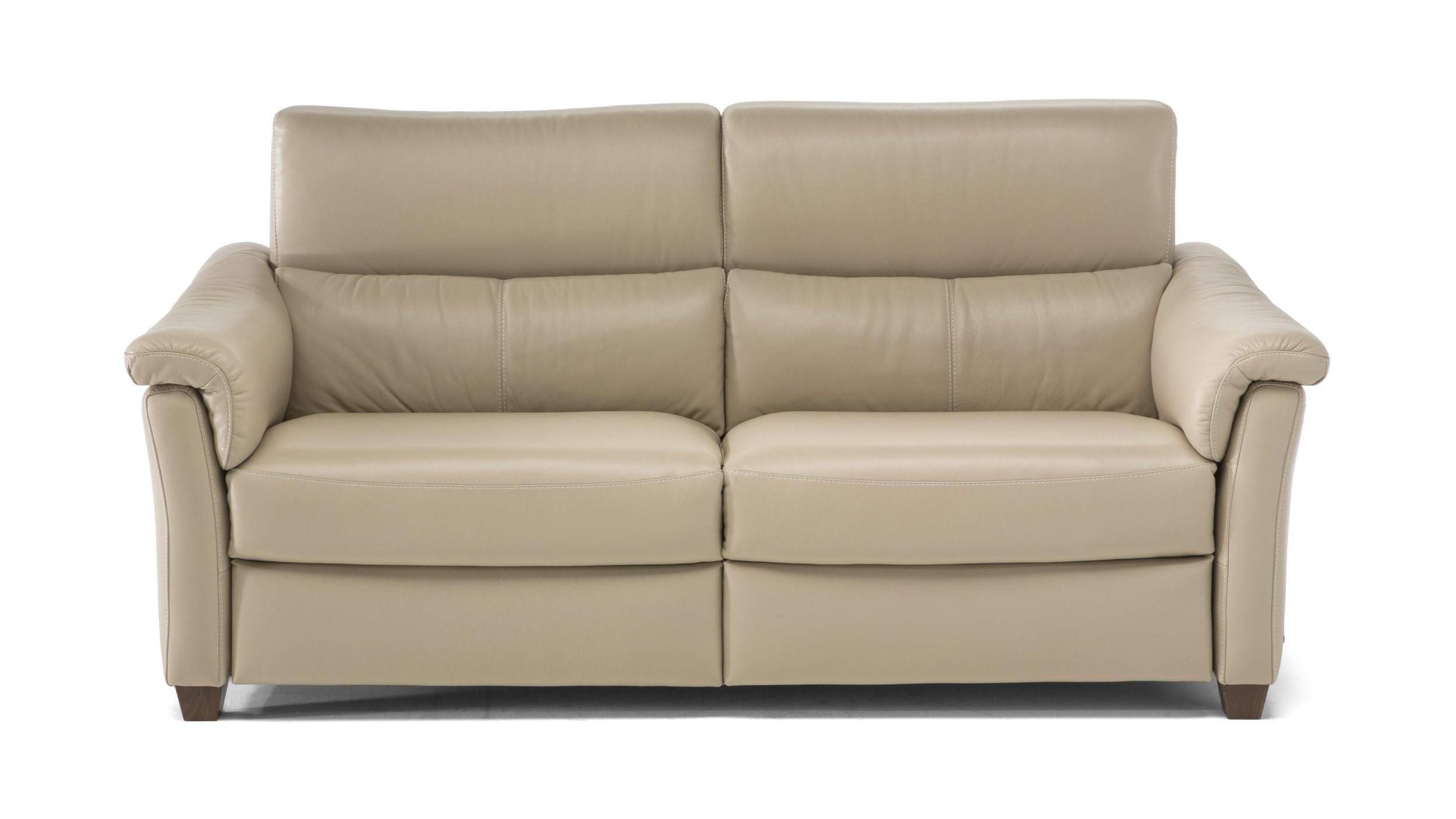 Astuzia Fabric/Leather Power Reclining 2 Seater Sofa w/Adjustable Headrest & Lumbar Support